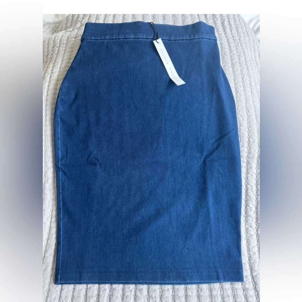 Susana Monaco light Denim Blue Stretch Pencil Skirt Size S NWT